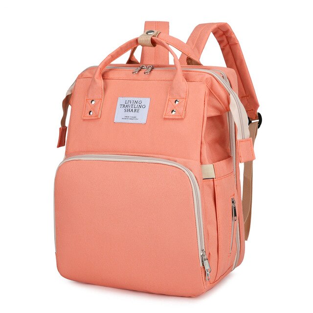 Peach Mommy Diaper Bag