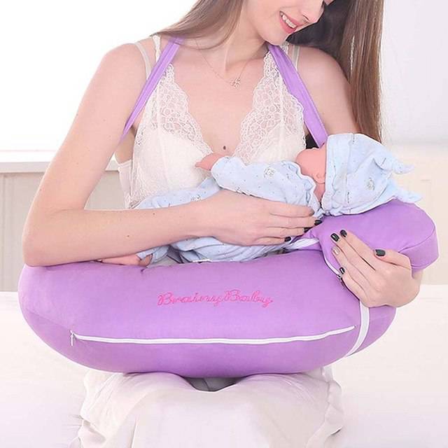 purple Multifunctional Nursing Pillow For Breastfeeding