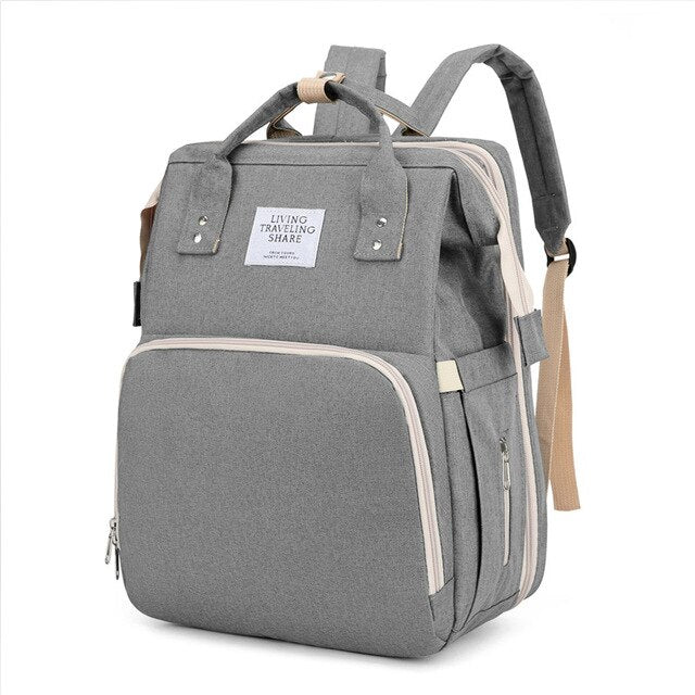 Grey Mommy Diaper Bag