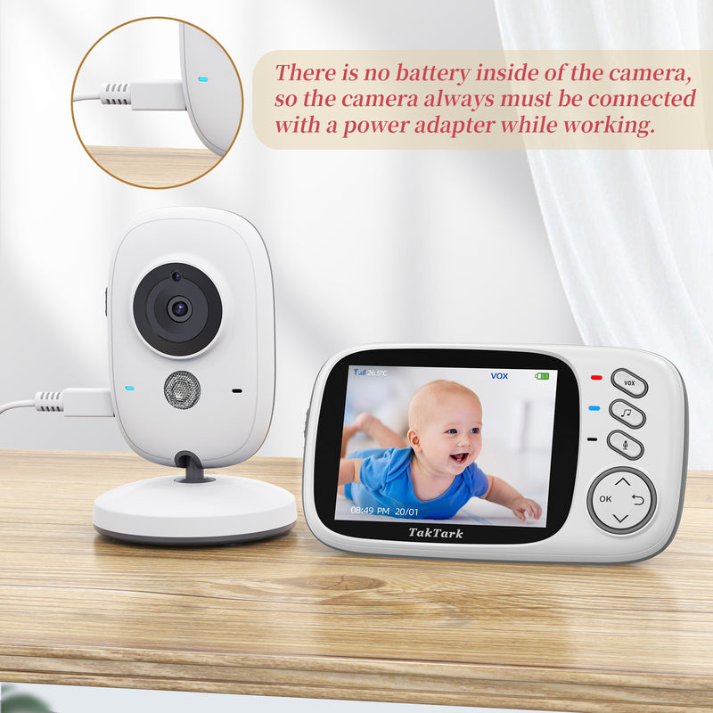 3.2-inch Best Baby Wirelesss Video Monitor